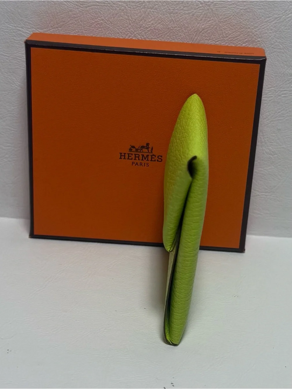 Hermes Bastia Kiwi Epsom Calfskin Change Purse